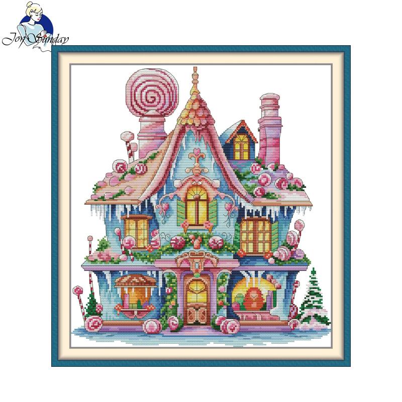 Cotton Embroidery Thread Skeins - Joy Sunday Candy Cottage Printed Cross