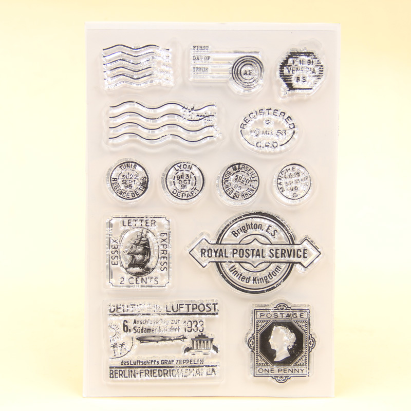 Clear Silicone Stamps For Card Making - Kljuyp Số Bưu Chính Rõ Ràng