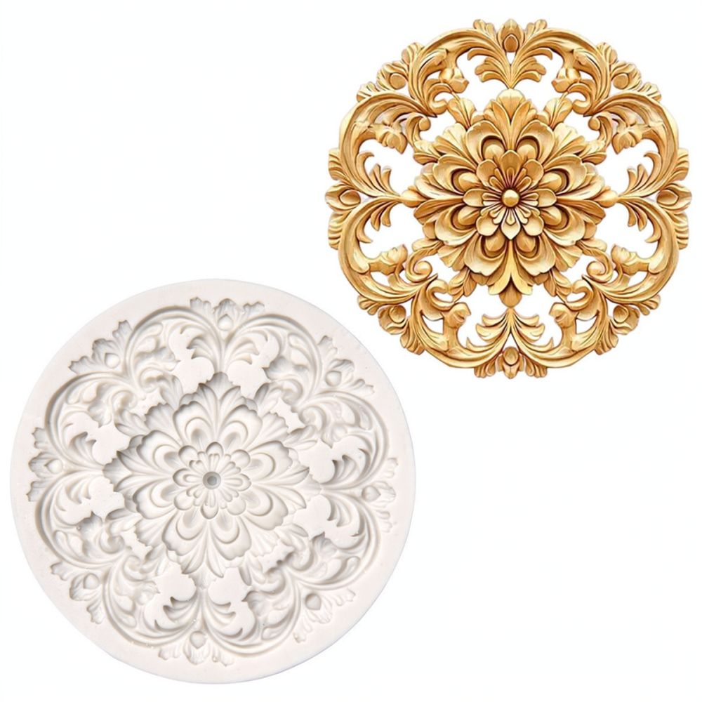 Round Floral Silicone Mold For - đánh giá và giá Silicone Epoxy Resin Molds Set