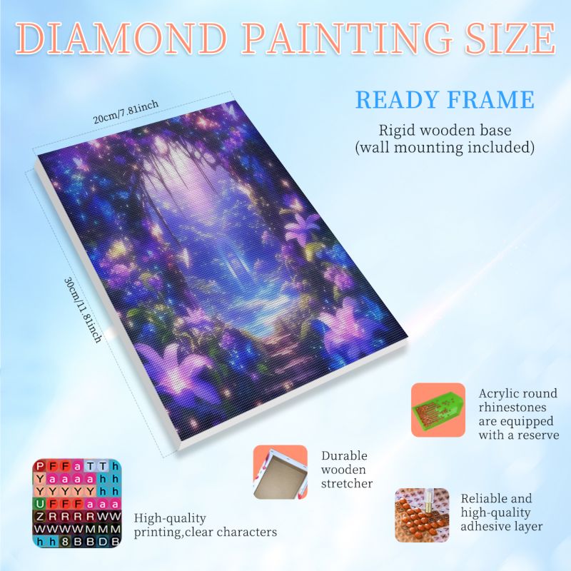 RUOPOTY Framed Luminous Forest - đánh giá và giá Painting Supplies
