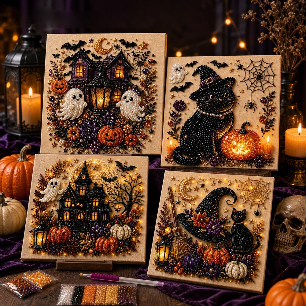 Halloween Ghost & Pumpkin 3D P - đánh giá và giá Painting Supplies
