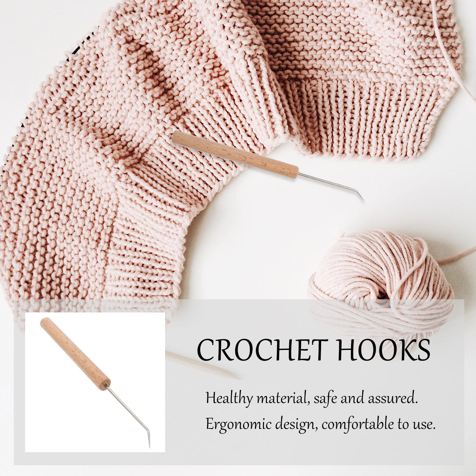 1Pcs Exquisite Wood Handle Cro - đánh giá và giá Wooden Crochet Hooks Ergonomic Handle