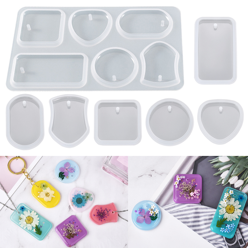 Tự Làm Móc Khóa Mặt Dây Chuyền - đánh giá và giá Silicone Epoxy Resin Molds Set
