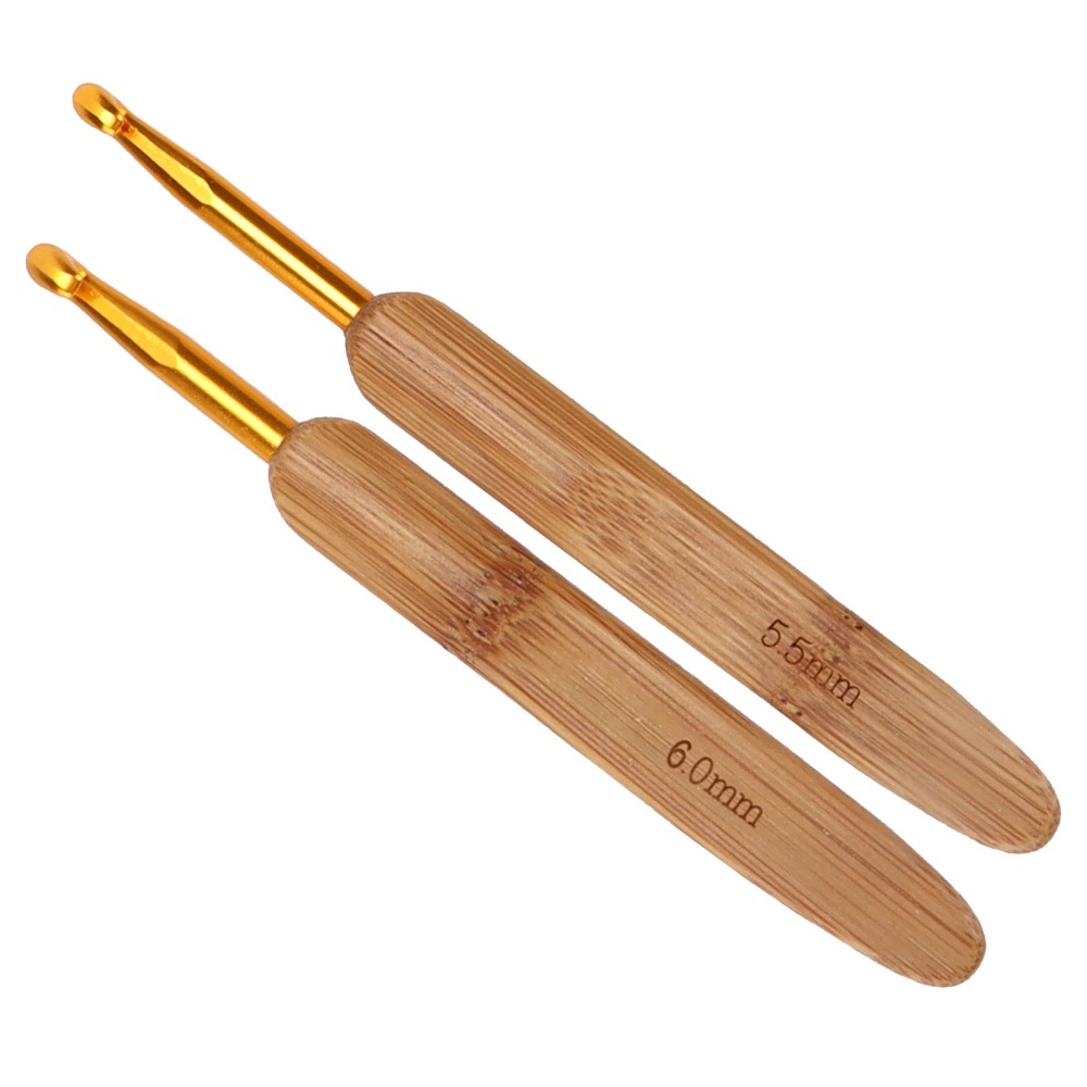 8pcs 2.5-6mm Sizes Crochet Hoo - đánh giá và giá Wooden Crochet Hooks Ergonomic Handle