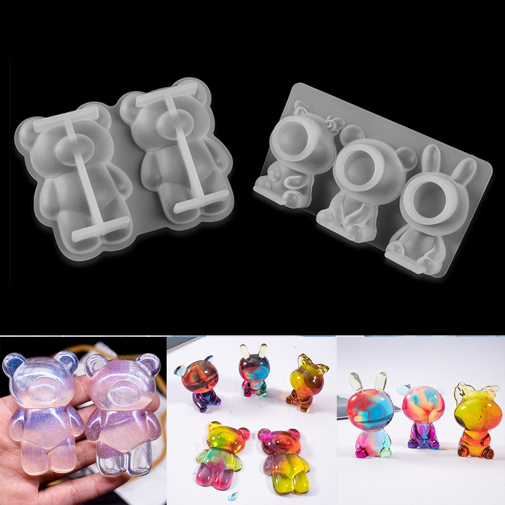 3D Phim Hoạt Hình Động Vật Búp - đánh giá và giá Silicone Epoxy Resin Molds Set